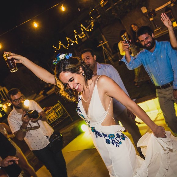 Hand embroidered summer wedding dress - Picture 9 of 9